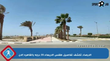 الأرصاد تكشف تفاصيل طقس الأربعاء 35 درجة بالقاهرة الآن
